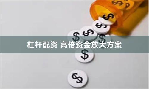 杠杆配资 高倍资金放大方案